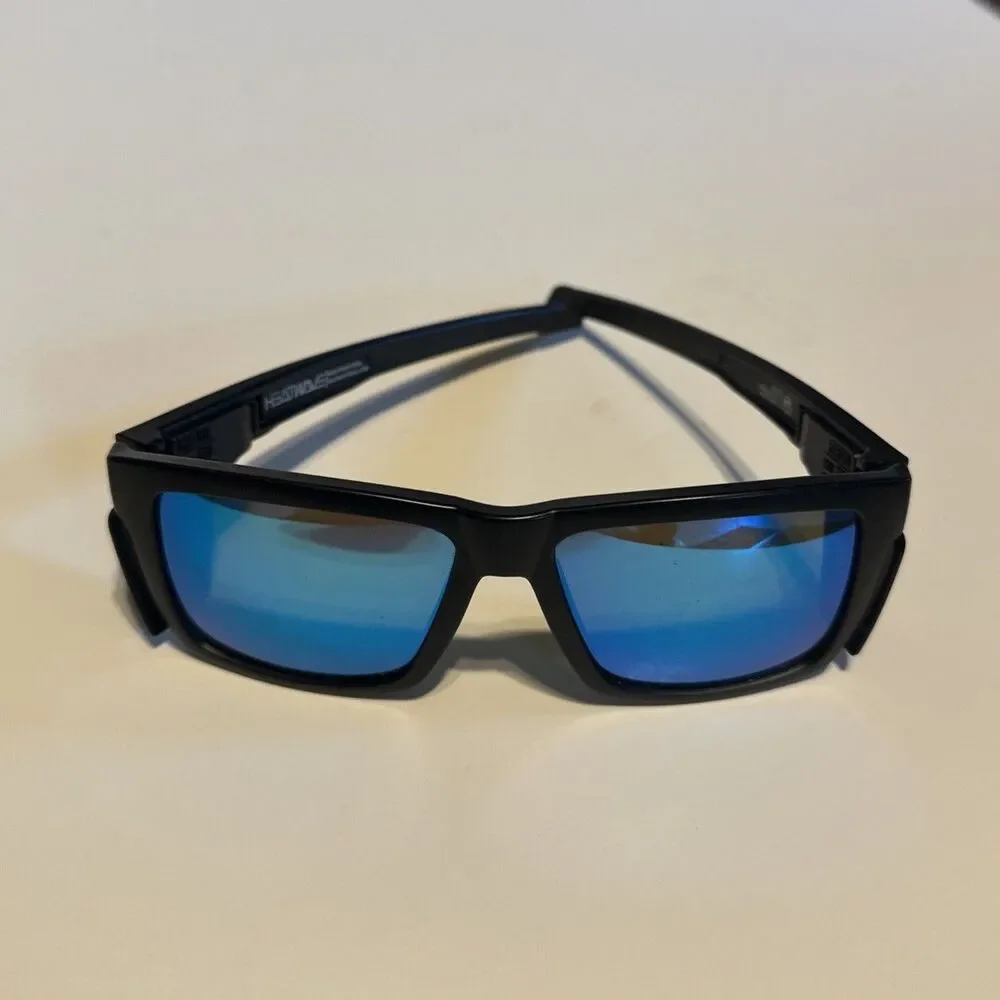 Heat Wave Visual Performance Vise Sunglasses - Black Frame / Blue Mirror Z87+